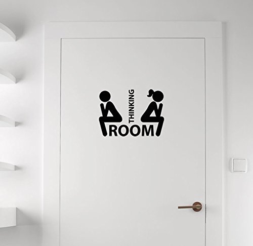 Lustig Toilette Toilettentür Toilet Entrance 2 Sign Vinyl Aufkleber (15cm x 10cm) von Vinyl Stickers