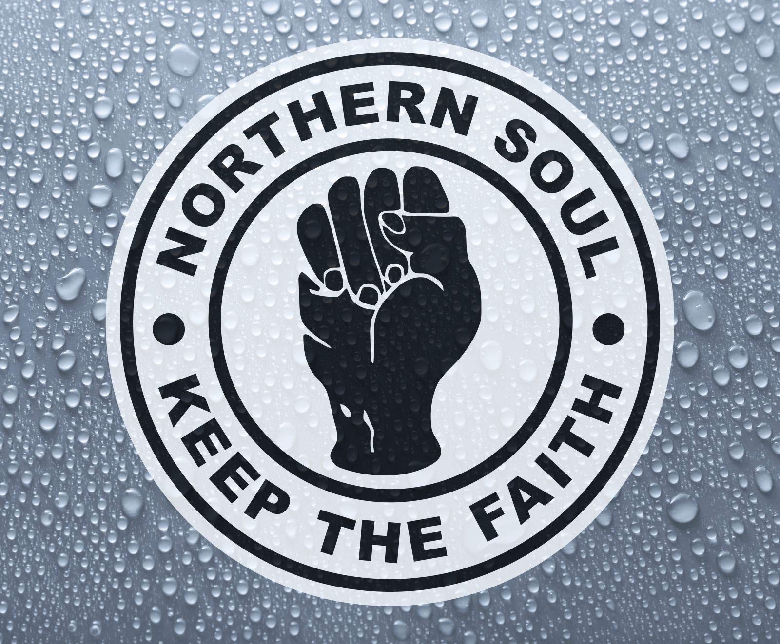 Northern Soul Keep The Faith Vinyl Aufkleber (Durchmesser 10cm) von Vinyl Stickers