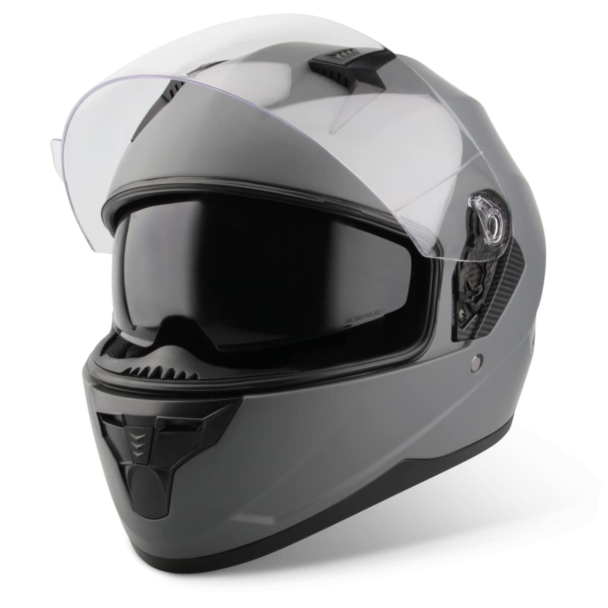 VINZ Kennet Integralhelm mit Sonnenblende | Motorrad Helm Vollvisierhelm Mopedhelm ECE 22.06 | Motorradhelm Full-Face Helme | für Damen & Herren | In Gr. XS-XXL - Titanium VINZ Kennet Integralhelm mit Sonnenblende | Motorrad Helm Vollvisierhelm Mopedhelm ECE 22.06 | Motorradhelm Full-Face Helme | für Damen & Herren | In Gr. XS-XXL - Titanium von Vinz