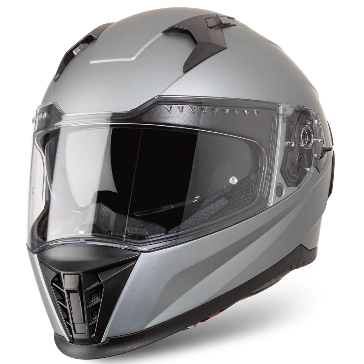 VINZ Perez Integralhelm mit Sonnenblende | Motorradhelm Full-Face Helme | Motorrad Helm Vollvisierhelm Mopedhelm ECE 22.06 | für Damen & Herren | In Gr. XS-XXL - Metallic Grey VINZ Perez Integralhelm mit Sonnenblende | Motorradhelm Full-Face Helme | Motorrad Helm Vollvisierhelm Mopedhelm ECE 22.06 | für Damen & Herren | In Gr. XS-XXL - Metallic Grey von Vinz