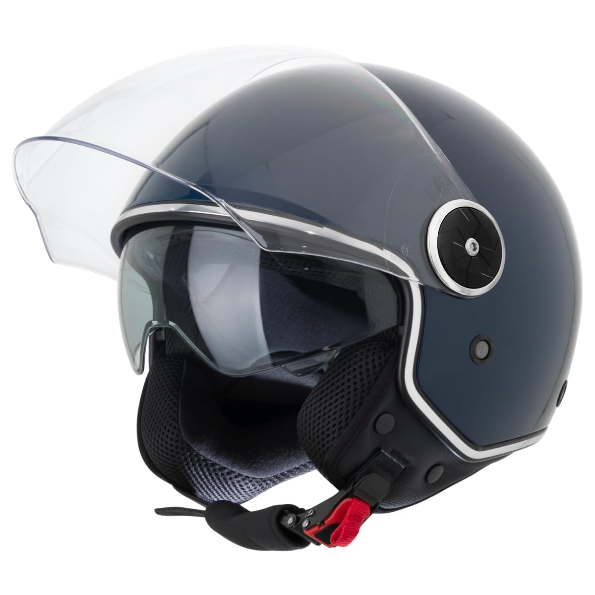 VINZ Tobia Jethelm mit Doppelvisier | Roller Helm mit Sonnenblende | In Gr. XS-XXL | ECE 22.06 Zertifiziert | Motorradhelm mit Visier |Viele Farben Erhältlich - Blau VINZ Tobia Jethelm mit Doppelvisier | Roller Helm mit Sonnenblende | In Gr. XS-XXL | ECE 22.06 Zertifiziert | Motorradhelm mit Visier |Viele Farben Erhältlich - Blau von Vinz