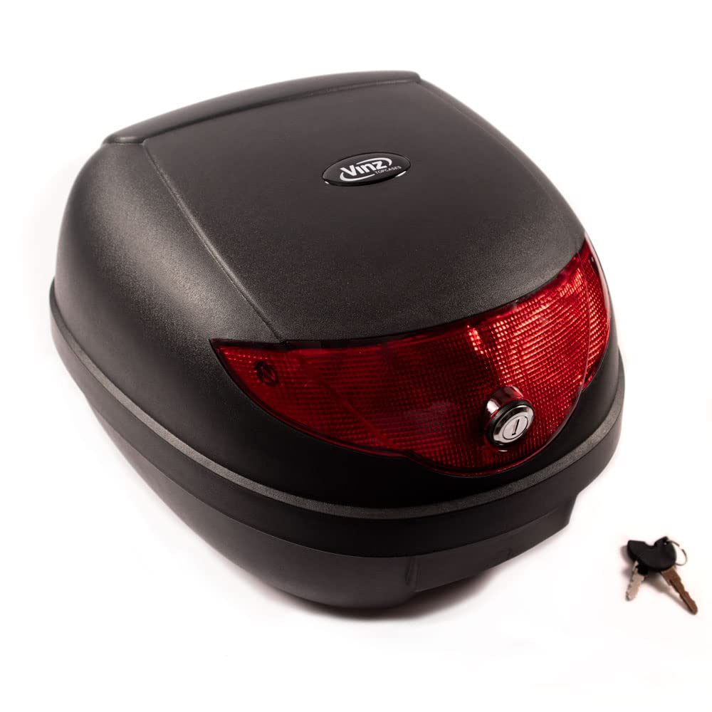 Vinz Torino Topcase | Motorradkoffer Rollerkoffer | 24 Liter Koffer für Motorrad und Roller | Top Box Top Case mit 2 Schlüsseln Vinz Torino Topcase | Motorradkoffer Rollerkoffer | 24 Liter Koffer für Motorrad und Roller | Top Box Top Case mit 2 Schlüsseln von Vinz
