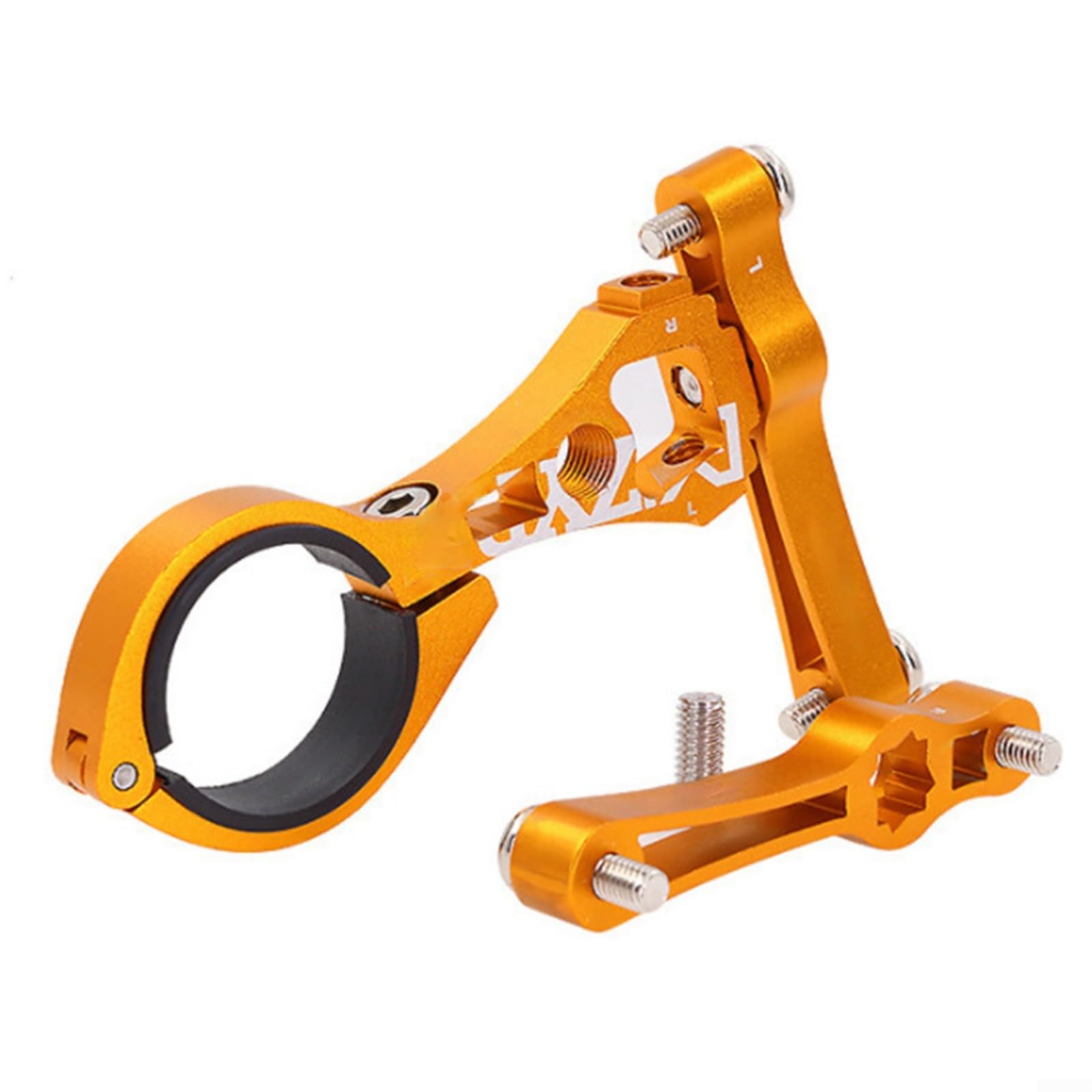 Violiica Vielseitiger Fahrradflaschenhalter-Adapter, Doppelkäfighalterung, kein Bohren erforderlich, für verschiedene Fahrräder (Gold) von Violiica