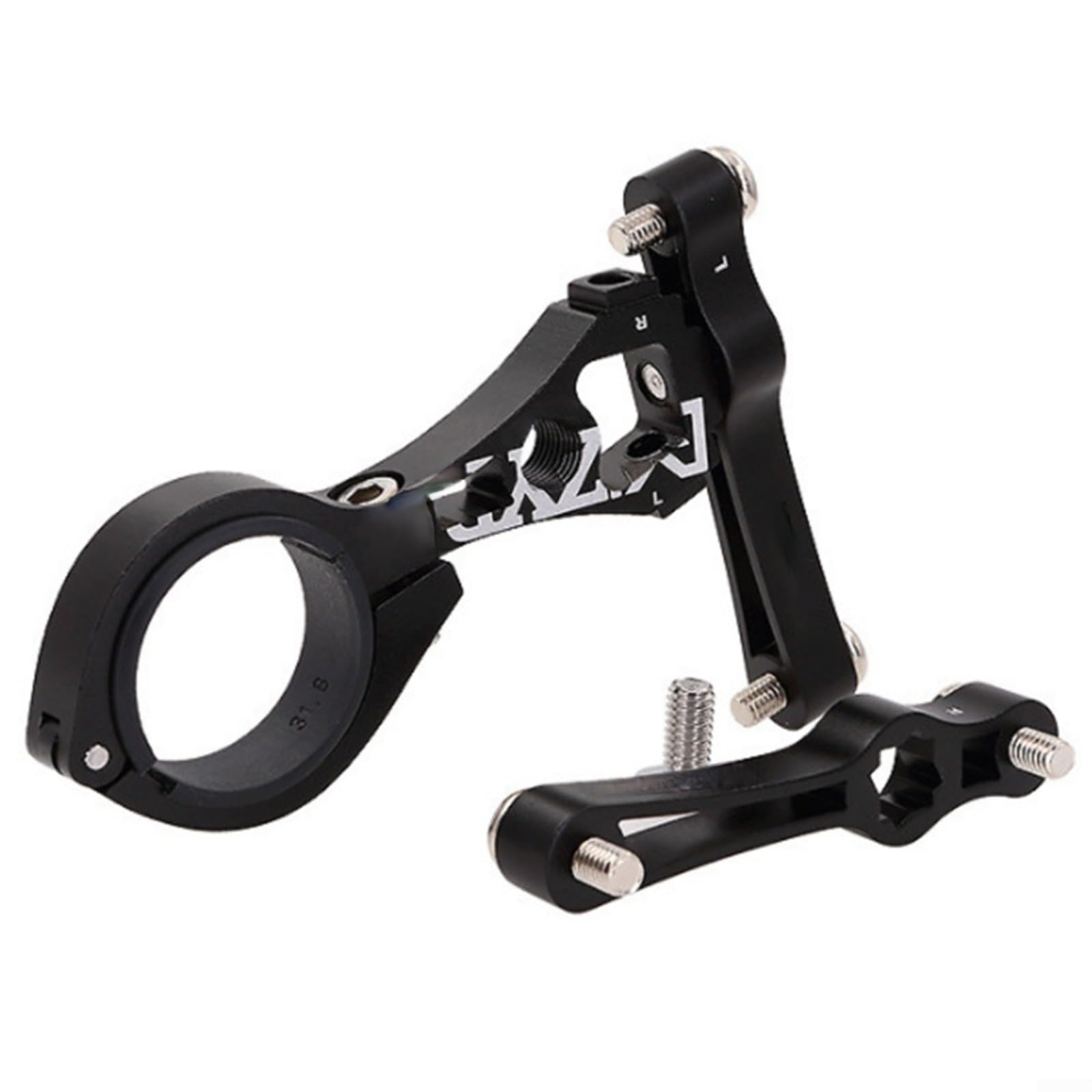 Violiica Vielseitiger Fahrradflaschenhalter-Adapter, Doppelkäfighalterung, kein Bohren erforderlich, für verschiedene Fahrräder (schwarz) von Violiica