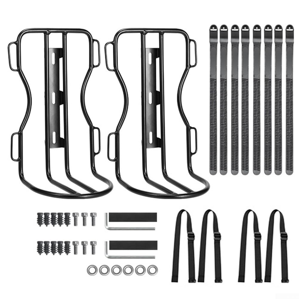 Violiica Wasserdichte PVC-Fahrradgabeltasche mit Halterung aus Aluminiumlegierung für Rennrad und Mountainbike (2 x Träger) von Violiica