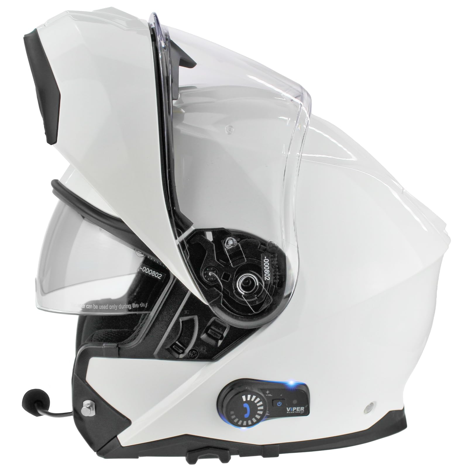 ViPER RSV191 hochklappbarer Motorradhelm mit Blinc Bluetooth – modulare Doppelvisier-Motorradhelme – Mikrofon, Dual-Lautsprecher für Hände und geräuschlose automatische Antwort, ECE/ACU-Gold-Zulassung ViPER RSV191 hochklappbarer Motorradhelm mit Blinc Bluetooth – modulare Doppelvisier-Motorradhelme – Mikrofon, Dual-Lautsprecher für Hände und geräuschlose automatische Antwort, ECE/ACU-Gold-Zulassung von Viper