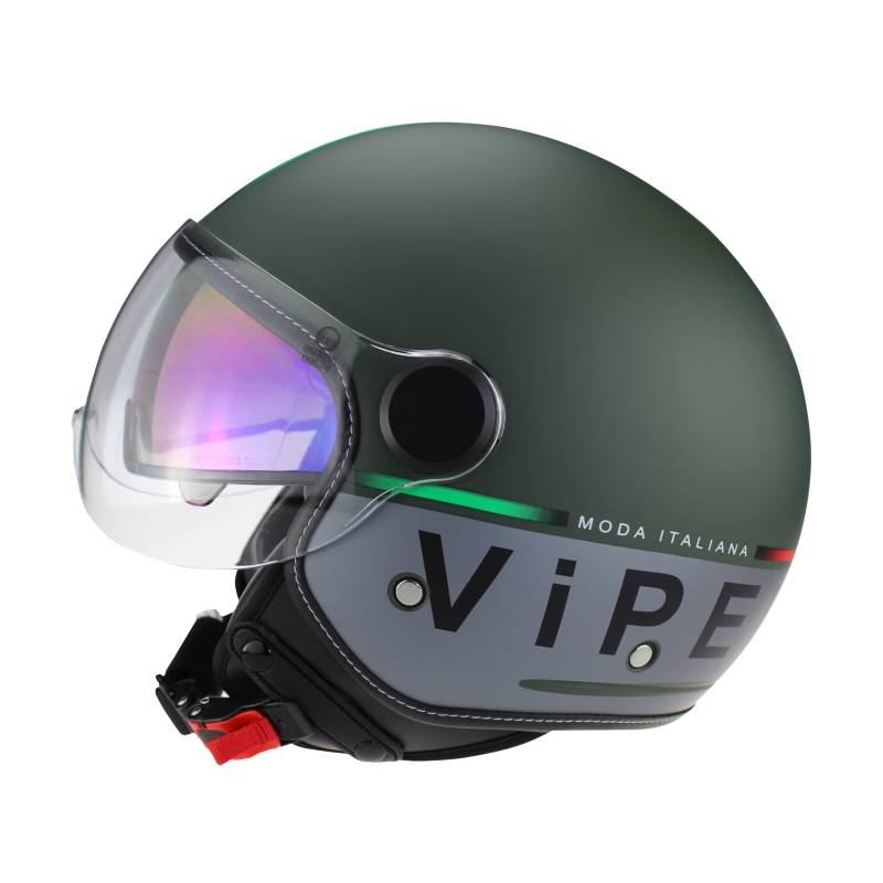 Viper RSV19 Open Face Motorbike Helmet - Scooter Motorcycle Crash Jet Helmet for Men Women with Sun Visor - Electric Bike & Road Bike Road Legal ECE 22.06 Approved Motorbike Helmets von Viper