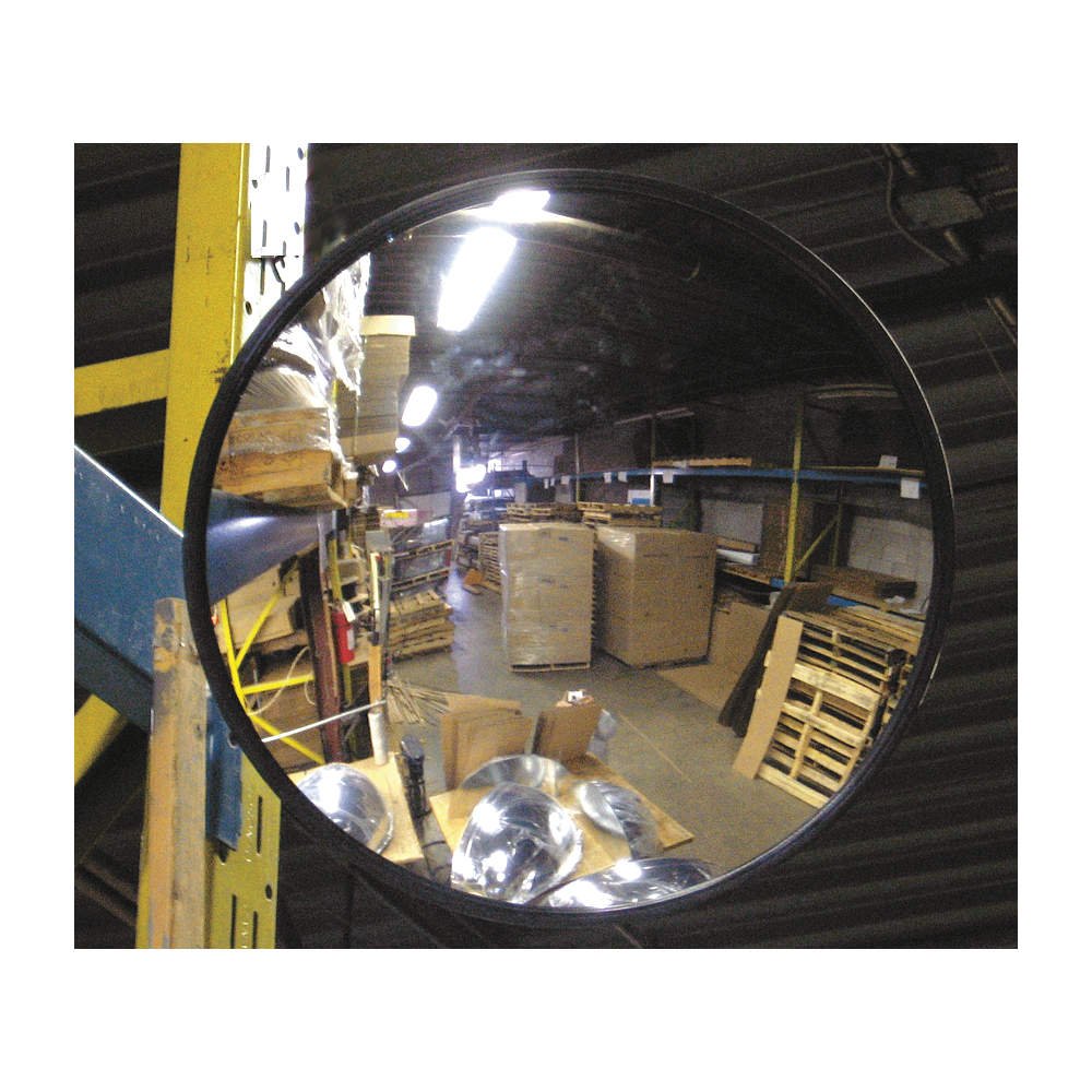 Vision Metalizers 45,7 cm großer runder konvexer Spiegel aus Acryl, Sicherheitsspiegel für Einzelhandelsgeschäfte, Lager, Einfahrten, Parkplätze, Acrylspiegel für tote Winkel und stark frequentierte von Vision Metalizers