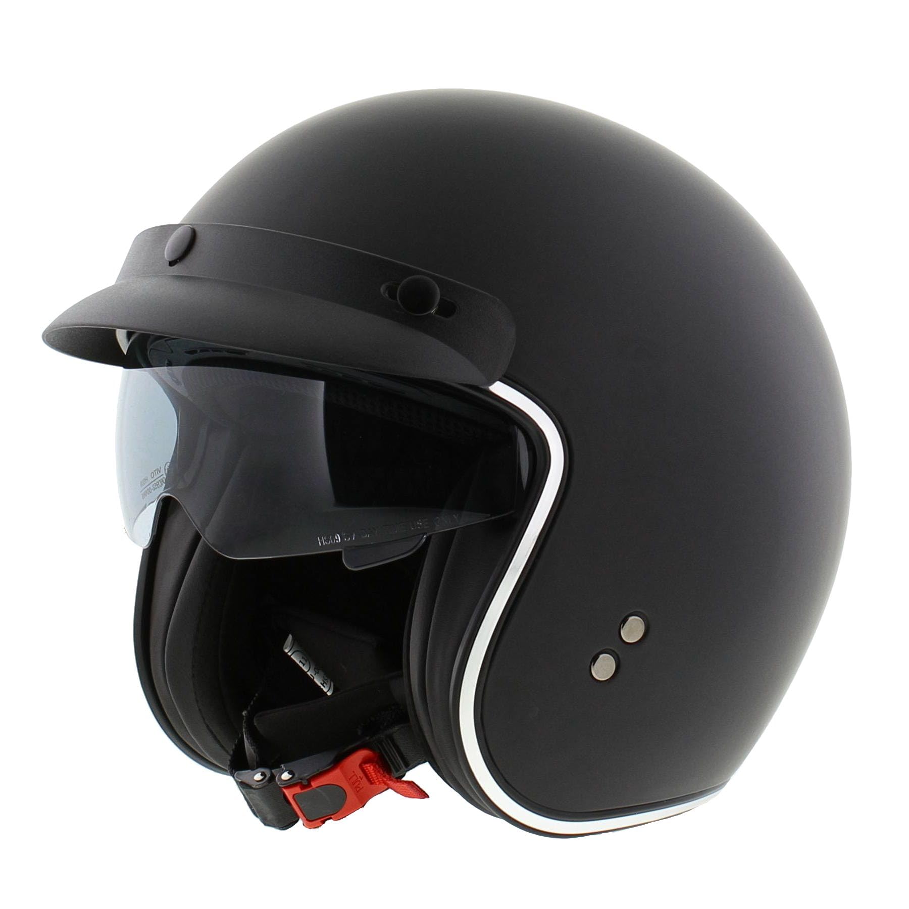 Jet Helm Chopper | VITO Special | Herren und Damen | Jethelm mit Sonnenblende | ECE 22.06 Zertifiziert | Motorradhelm (M (57-58cm)) von Vito