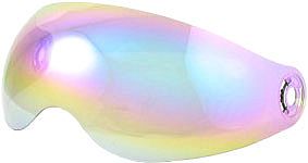 Vito Loreto/Leather/Fashion, Visier kurz verspiegelt - Regenbogen-Verspiegelt von Vito
