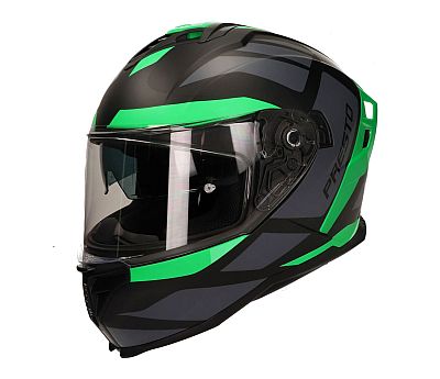 Vito Presto, Integralhelm - Schwarz/Grau/Grün - XL von Vito