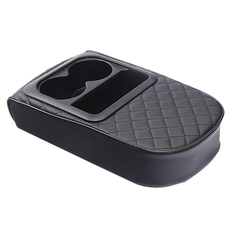 Arm Rast Console Pad - Wasserdichte Auto -Mitte -Deckelabdeckung, 13.78x8.27in Lederarmlehre Mit Lagerhalter | Fahrzeug -Innenbox -Matte, Multifunktionsorganisator Für Autos, Limousinen von Vitsrisea