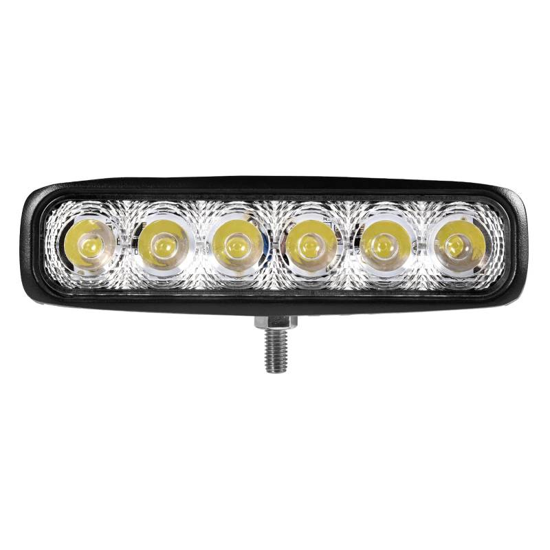Viugreum 18w Led Arbeitsscheinwerfer, Rückfahrscheinwerfer Led 12V 24V, IP67 Wasserdicht für SUV, UTV, Kaltweiß (6500K) [Energieklasse F] von Viugreum