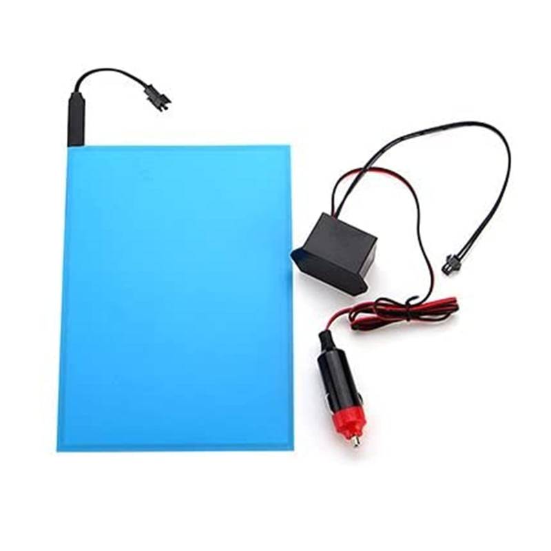 Viviance 12V A5 EL Panel Elektrolumineszenz-Schneidlicht Mit Wechselterpapier Neonblatt - Blau von Viviance