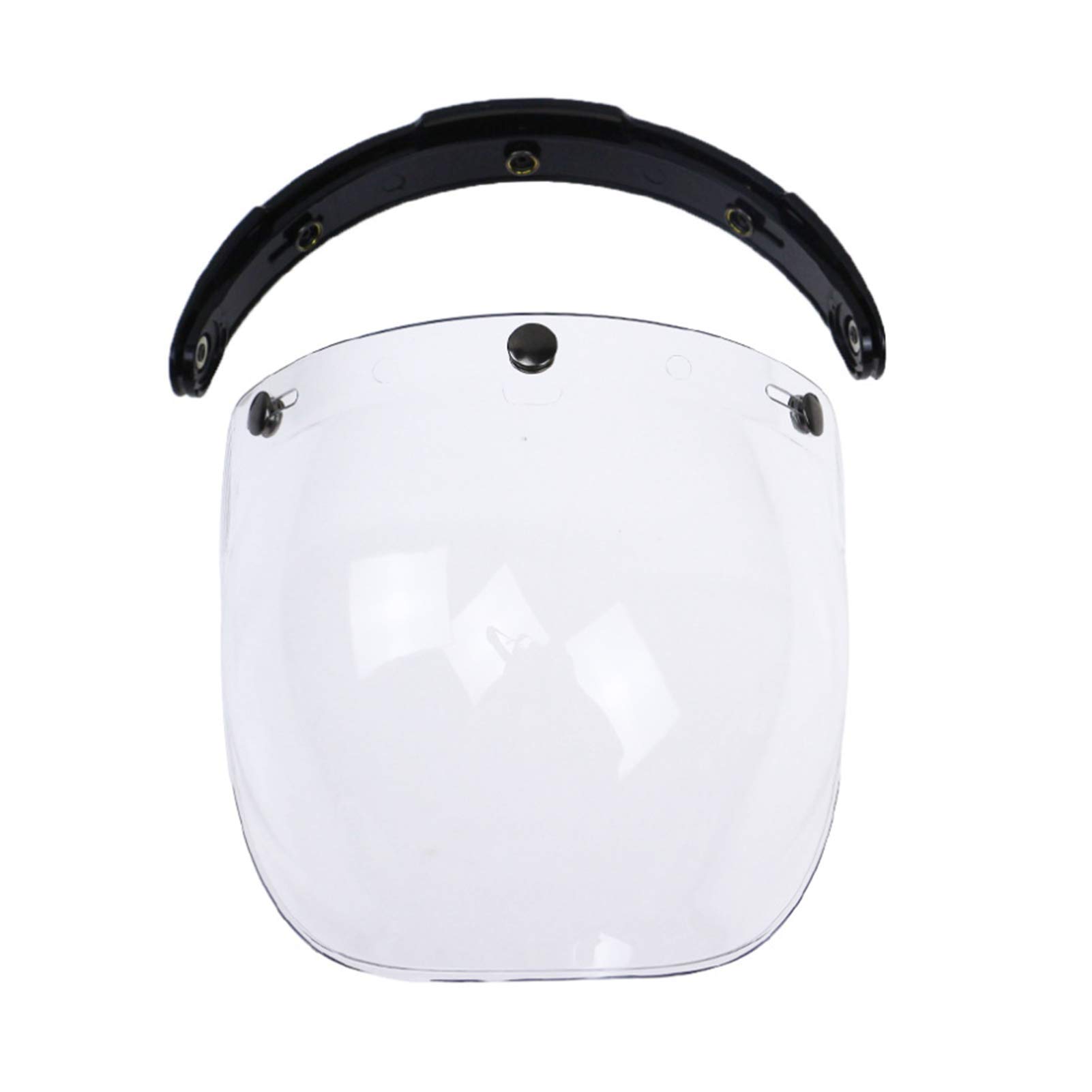 Viviance 3-Snap-Button-Bubble Visor Flip Up Wind Face Shield Lens Für Motorrad-Helm 3 Farbe - Durchsichtig von Viviance