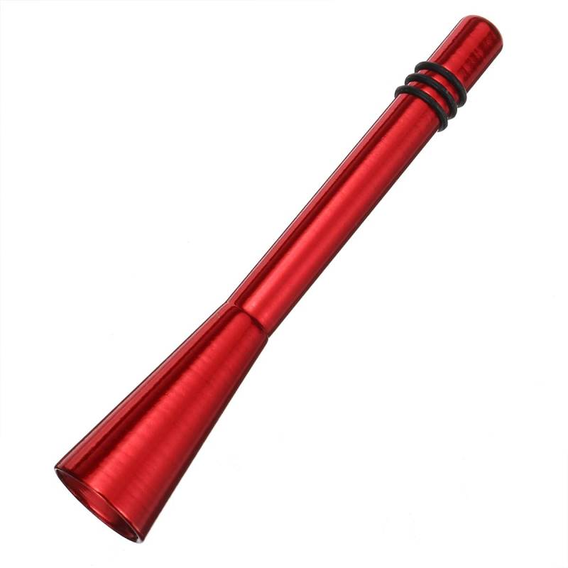 Viviance 3 Zoll Auto Antenne Ariel Stubby Bee Sting Mast Roof Arial Fm Radio Aluminum Alloy - Rot von Viviance