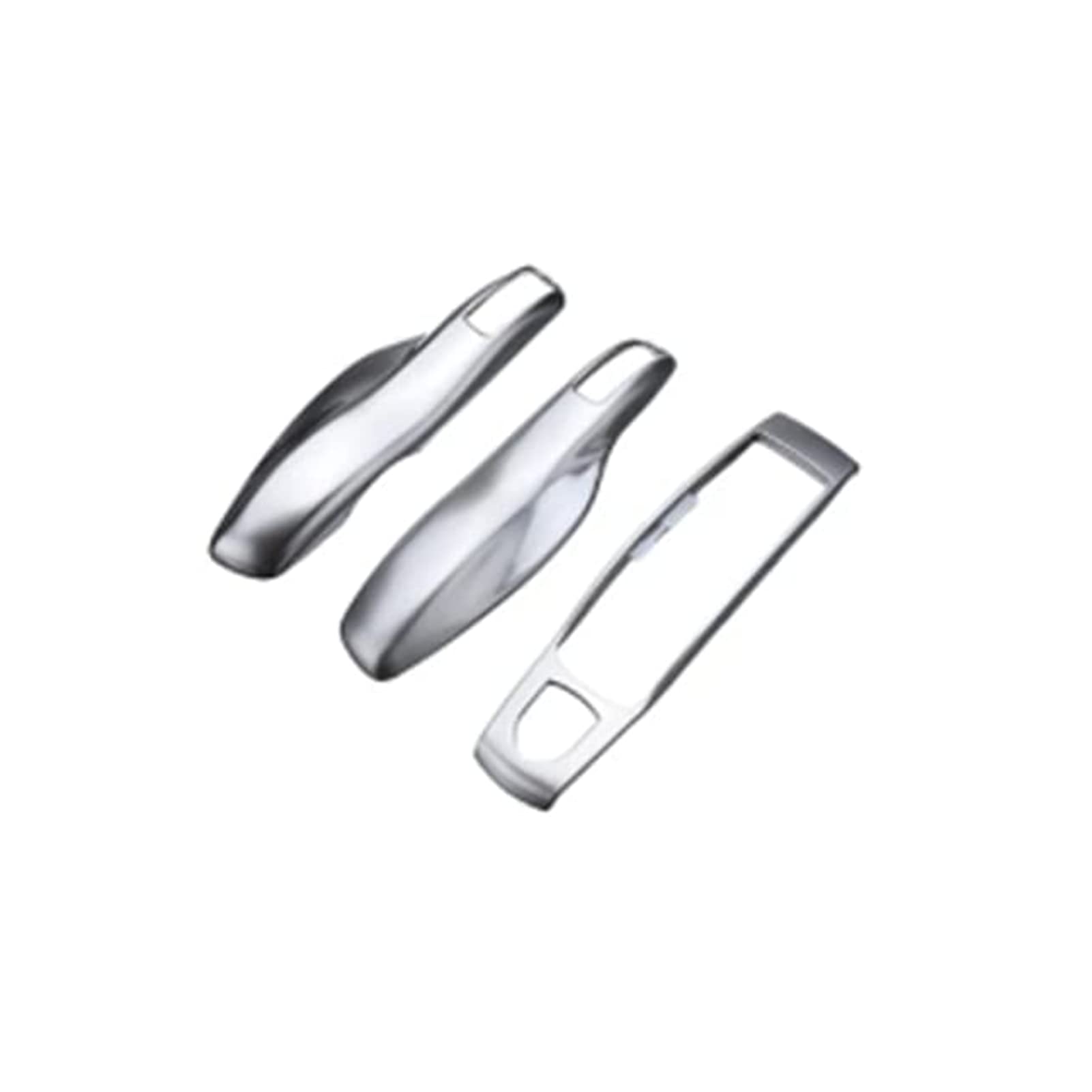 Viviance 3Pcs Abs Remote Key Case Shell Covers Set Für Porsche - Das Silber von Viviance