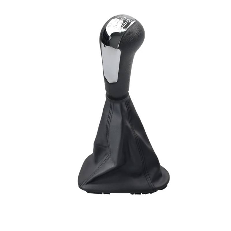 Viviance 5-Gang-Schaltknauf Schaltknauf Schalthebel mit Manschette Kofferraumabdeckung kompatibel mit Chevrolet Spark 2011 2013 2014 2015 2016 - Chrom von Viviance