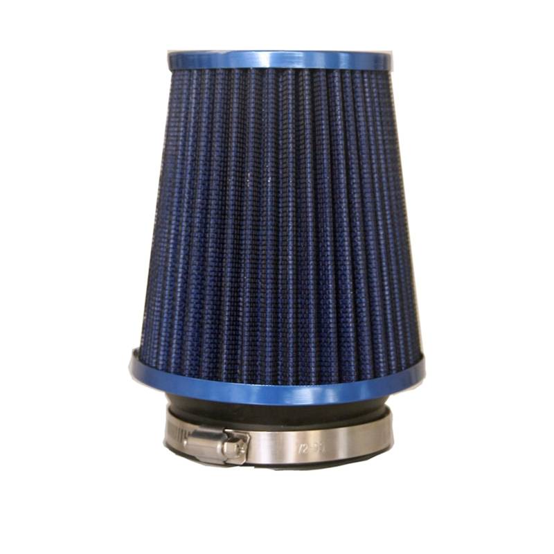 Viviance 76mm Autoluftfilter Autorennsport Luftfilter Entlüftungsfilter Kegel Luftfilter Ansaugluftfilter - Blau von Viviance