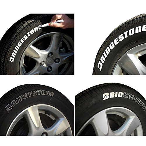 Viviance Auto Auto Reifen Tyre Marker Paint Pen Wasserdicht White Universal von Viviance