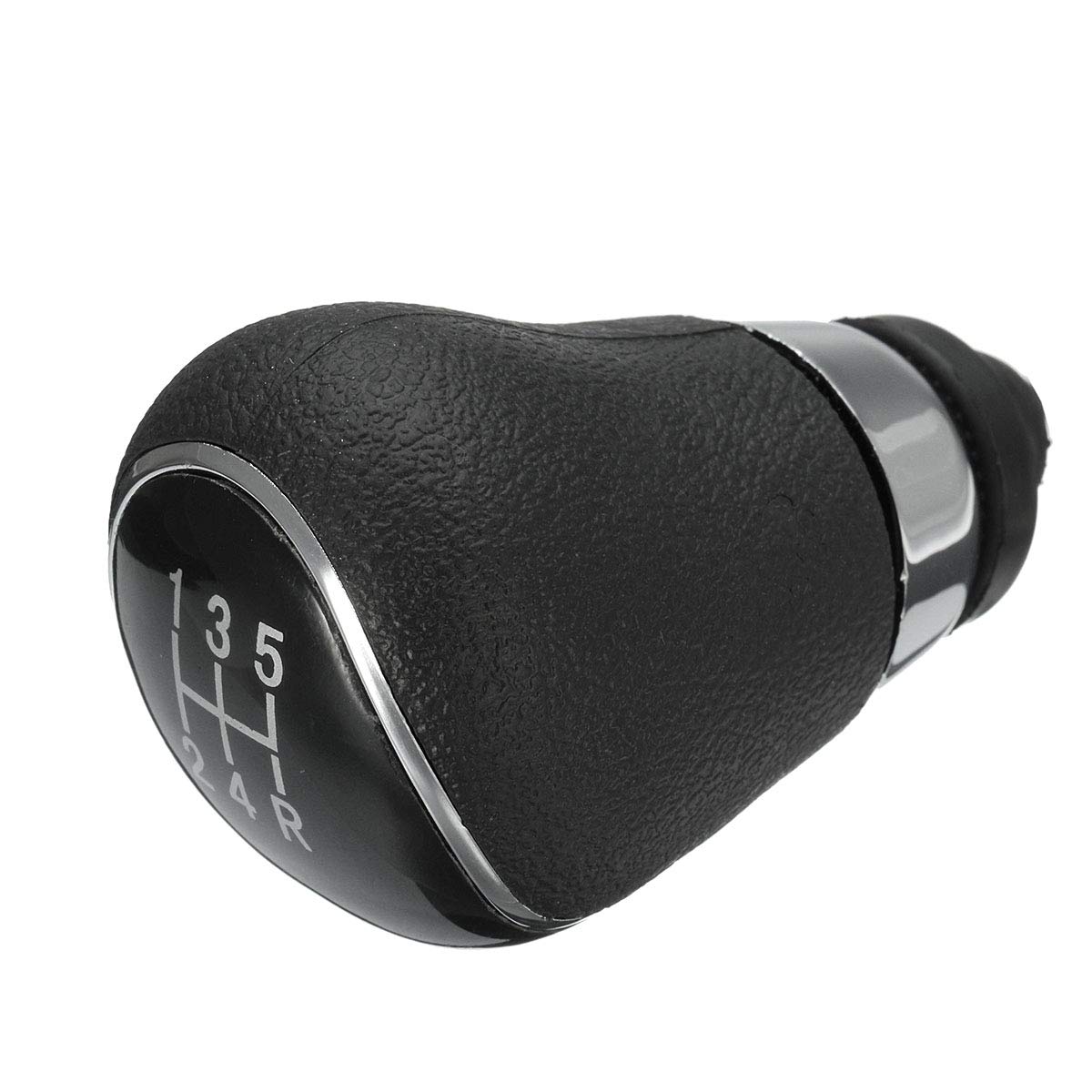 Viviance Ersatz 5 Speed Gear Shift Knob Für Ford Focus Mk2 Mk3 Fiesta Mk7 C-Max C-Max FL B-Max Mondeo Mk4 S-Max Galaxy Mk3 Kuga - Schwarz von Viviance