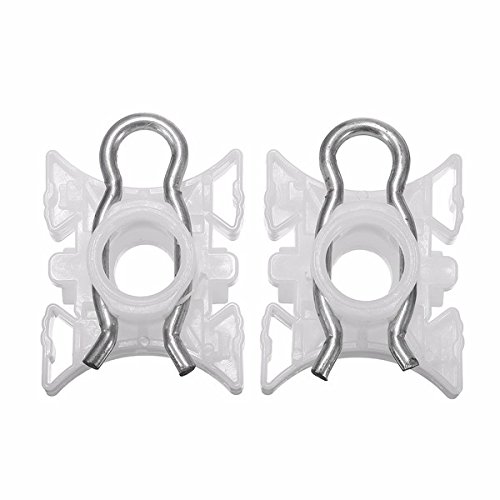 Viviance Pair White Window Lift Regulator Slider Clips #51321938884 Für BMW 3Er E36 E92 E93 von Viviance