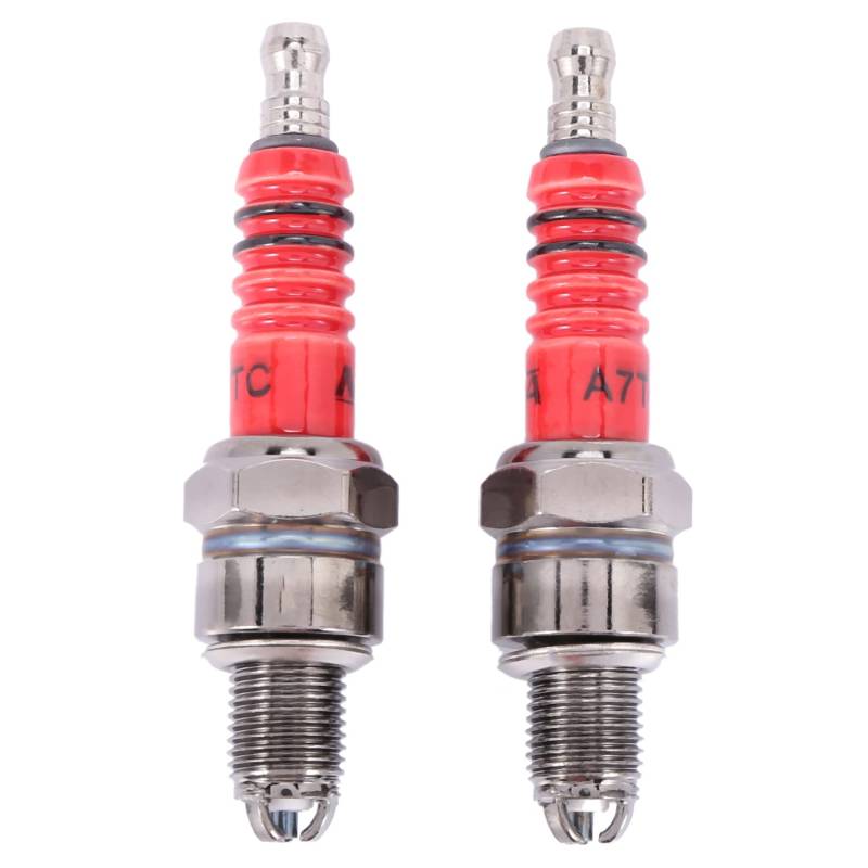 Vklopdsh 2Er Pack 3 Elektroden Zündkerze A7Tc Für 50Ccm 110Ccm 125Ccm 150Ccm ATV Dirt Bike Go Kart von Vklopdsh