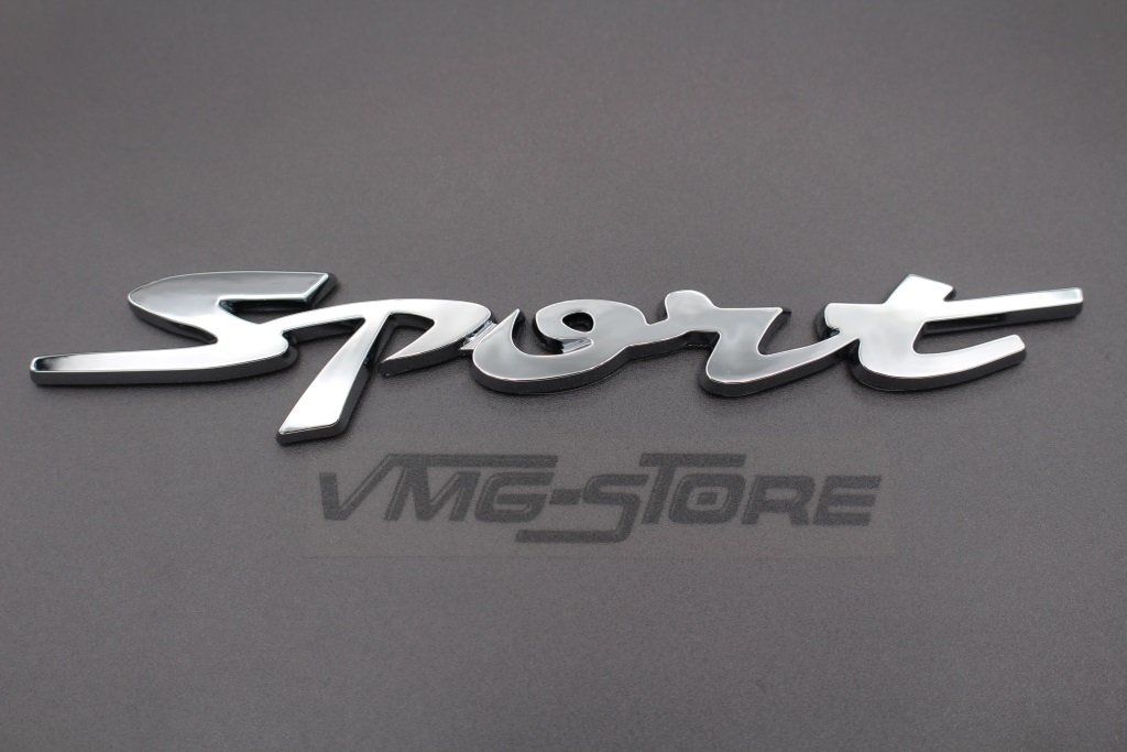 3D Sport Emblem Chrom ABS Kunststoff mit Schaumstoff-Kleberückseite Badge von VmG-Store von VmG-Store