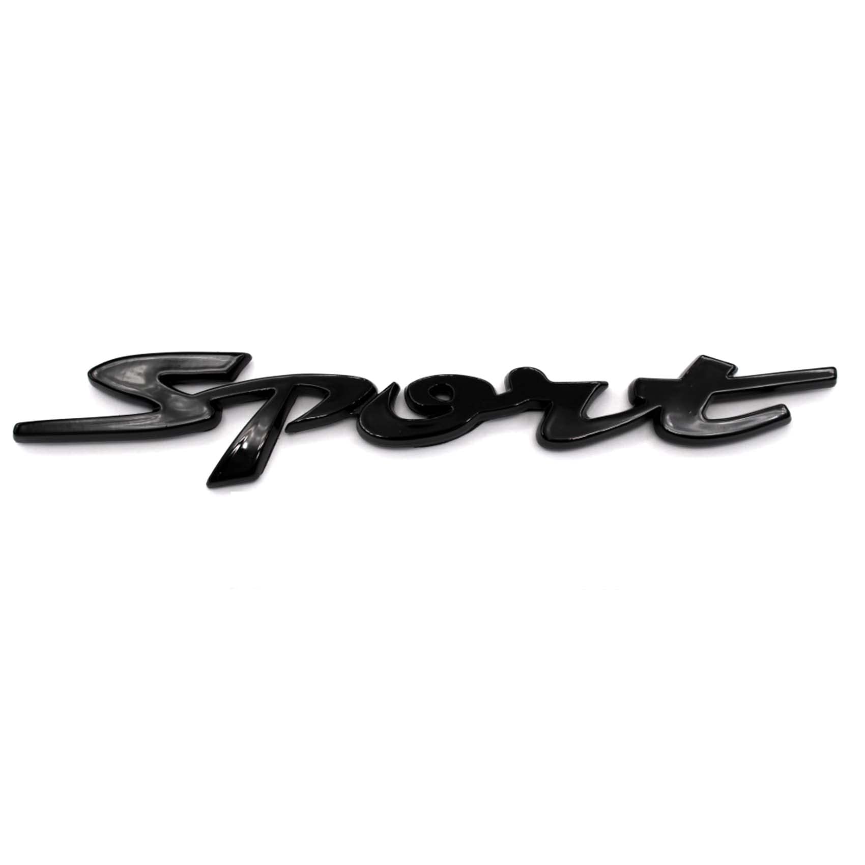 3D Sport Emblem Schwarz ABS Kunststoff mit Schaumstoff-Kleberückseite Badge von VmG-Store von VmG-Store
