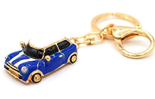 VmG-Store Mini Auto Cooper Blau Schlüsselanhänger von VmG-Store