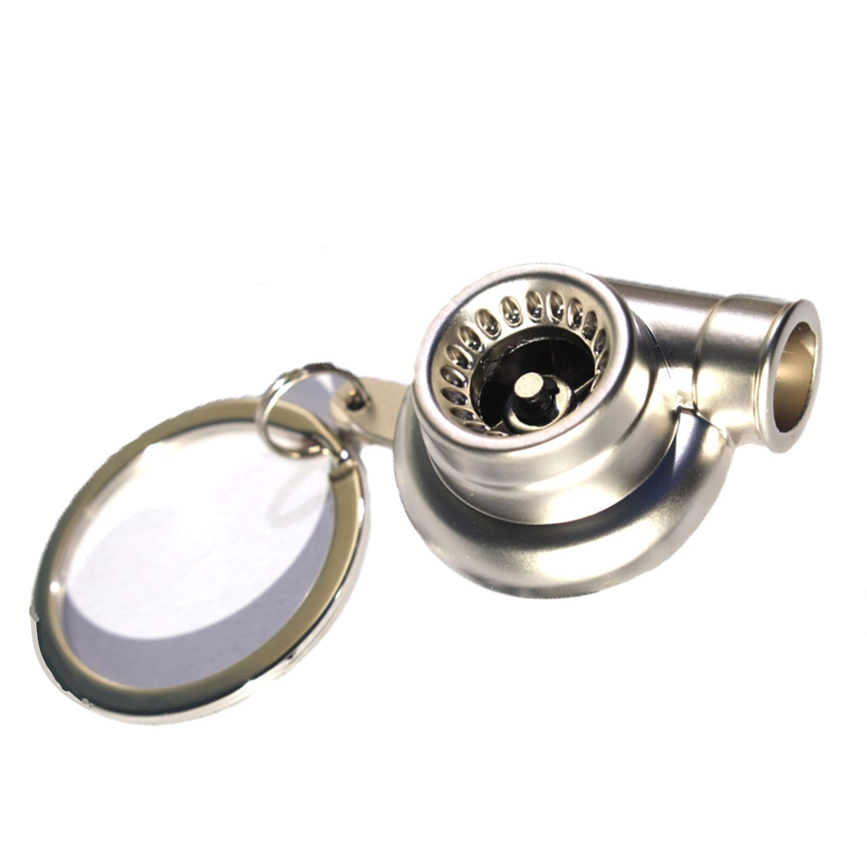 VmG-Store Turbo Schlüsselanhänger Silber Matt von VmG-Store