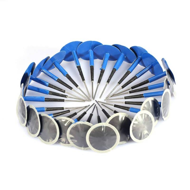VOBOR Reifenpilze Set,Tragbares Reifen Plug Patch Gummi für Autos, Motorräder,24 Stück Auto Reifen Reparatur Kit, Reifenpannen-Reparaturwerkzeug von VOBOR