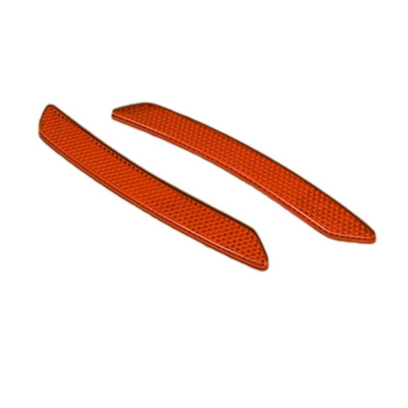 Vocdikficy 2-Teiliges Reflektierendes Aufkleberset für die Augenbraue der Autoräder, Universeller Autoreflektorstreifen, Sicherheitswarnband, Reflektierender Aufkleber C von Vocdikficy