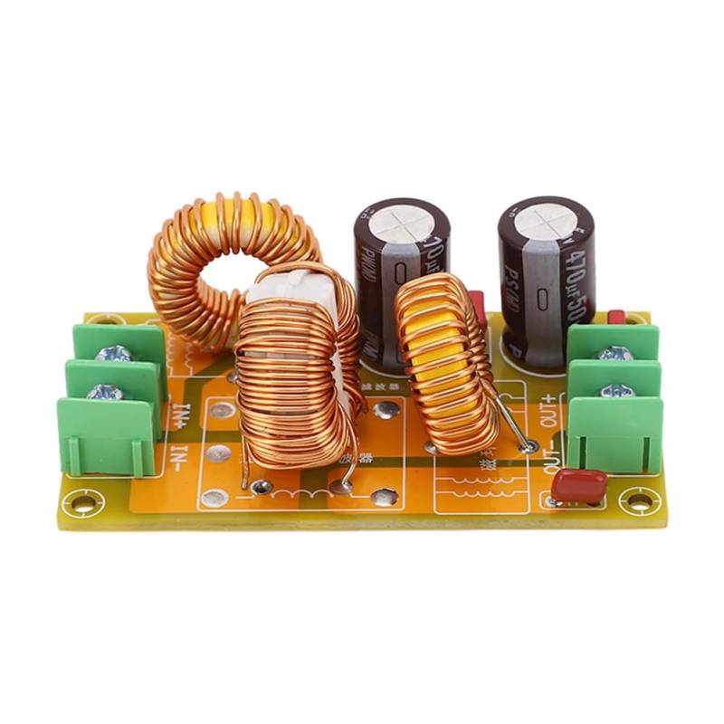 Vocdikficy 4A DC LC Filter FCC Car Audio Hochfrequenzfilterung Tiefpass Passiver Elektromagnetischer Interferenzfilter Langlebig Einfach zu Bedienen von Vocdikficy