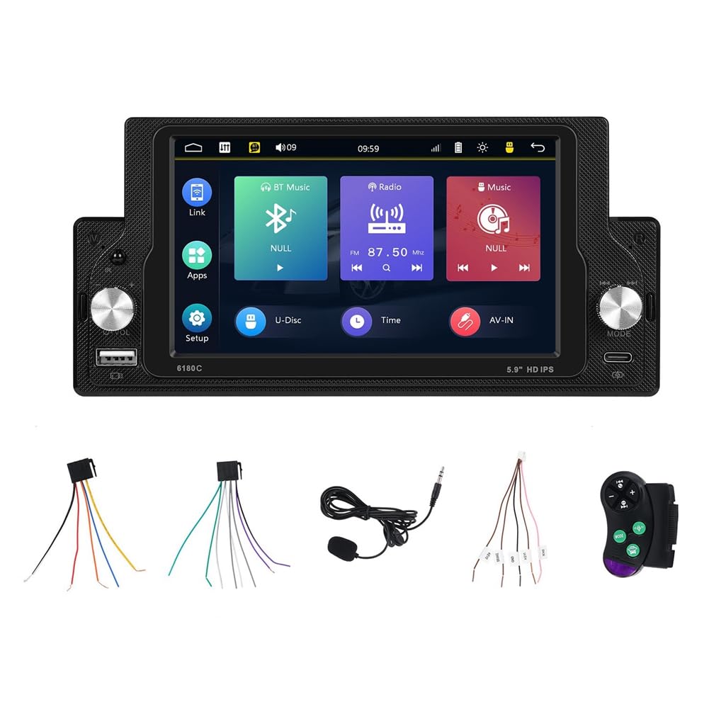 Vocdikficy 5,9 Autoradio 1Din Carplay Android Auto Multimedia Player Universelles Autoradio Bluetooth FM USB SWC EQ Spiegellink Vocdikficy 5,9 Autoradio 1Din Carplay Android Auto Multimedia Player Universelles Autoradio Bluetooth FM USB SWC EQ Spiegellink von Vocdikficy