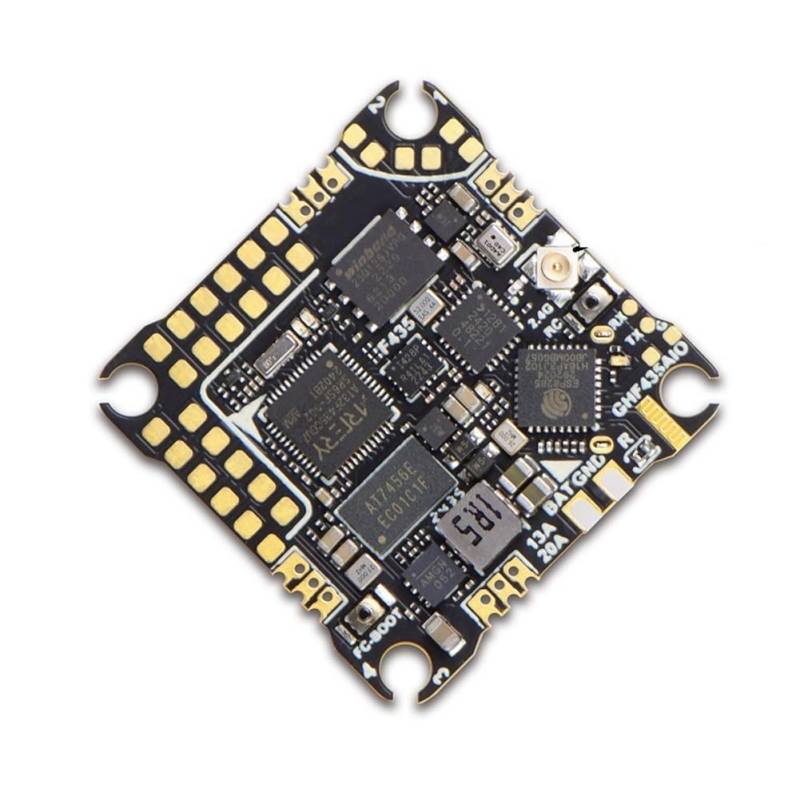 Vocdikficy GHF435AIO Drohnen-Flugsteuerung mit 20A ESC 2-4S OSD Baro GPS Eingebautem ELRS 2.4G CRSF für RC FPV Drohnen B von Vocdikficy