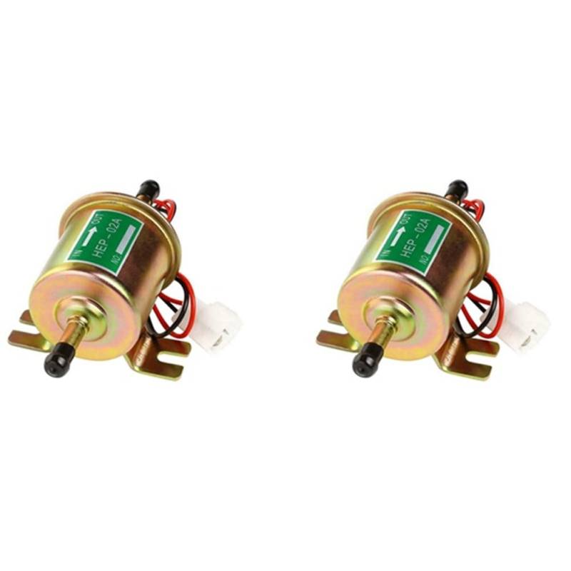 Vocdikficy HEP-02A Universelle 12-V-Kraftstoffpumpe, Elektrische Gas-Niederdruck-Rohölpumpe von Vocdikficy