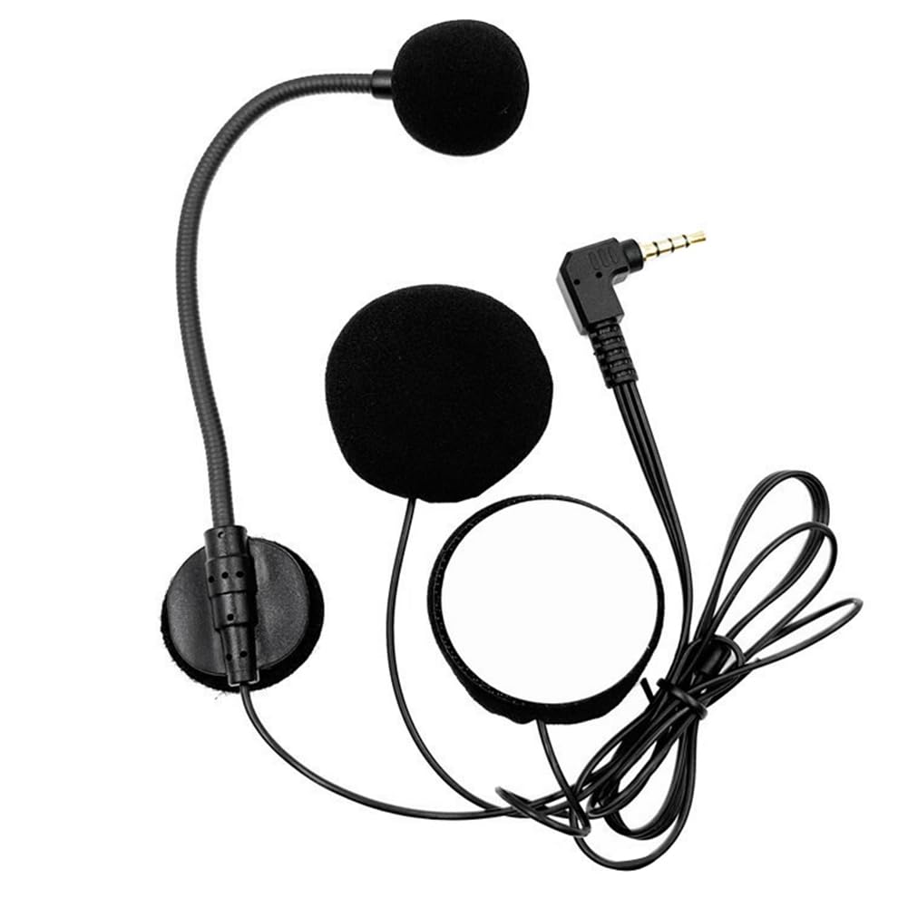 Vocdikficy Motorradhelm Intercom Mikrofon Headset 2 Lautsprecher 32Ω Mikrofon für Halb-Motorradhelm Ellbogenstecker Vocdikficy Motorradhelm Intercom Mikrofon Headset 2 Lautsprecher 32Ω Mikrofon für Halb-Motorradhelm Ellbogenstecker von Vocdikficy
