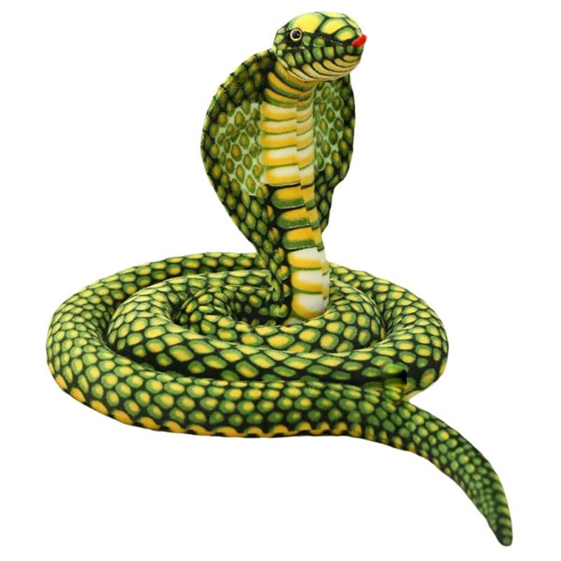 Vocdikficy Simulationspuppe, Plüschtier, Lange Python-Puppe, Stoffpuppe, Tierkreiszeichen, Aufgerollte Schlange, Gefälschte Schlangen-Requisiten, 240 cm von Vocdikficy
