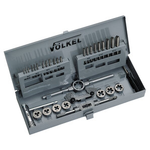 Handgewindebohrer und Schneideisen-Set M3 – M12, 31-teilig Völkel Handgewindebohrer und Schneideisen-Set M3 – M12, 31-teilig Völkel von Völkel