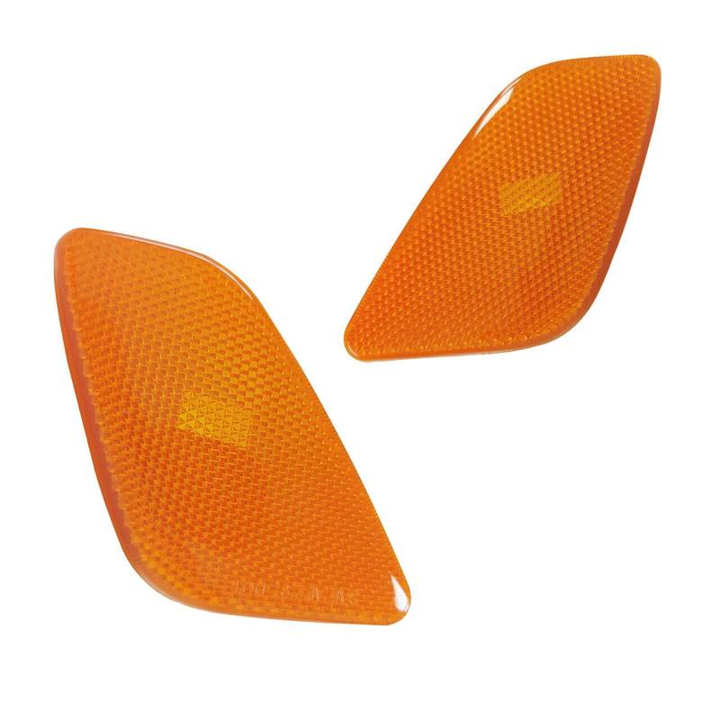 Voirrow 2 Stück Seitenblinker for 1997-2006 Jeep Wrangler TJ Kotflügel vorne Ecke Seitenmarkierungsleuchte klar(Amber lens) von Voirrow