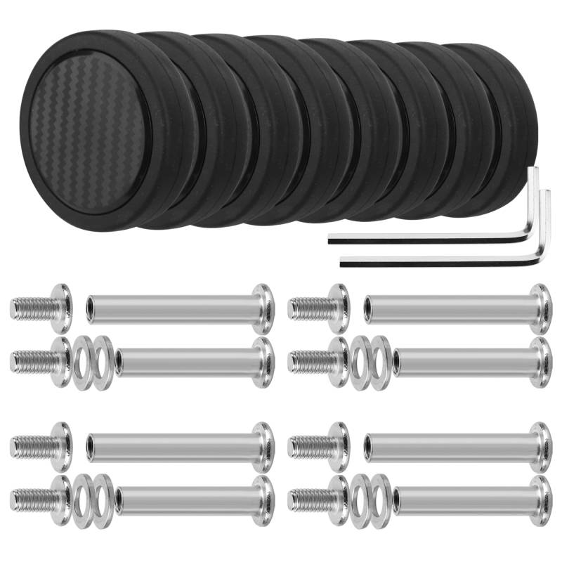 Volein 8 Stück Koffer Ersatzrollen 55mm Gepäck Ersatzräder Verschleißfeste Kofferrollen Gummi Ersatzräder für Koffer(Schwarz) von Volein