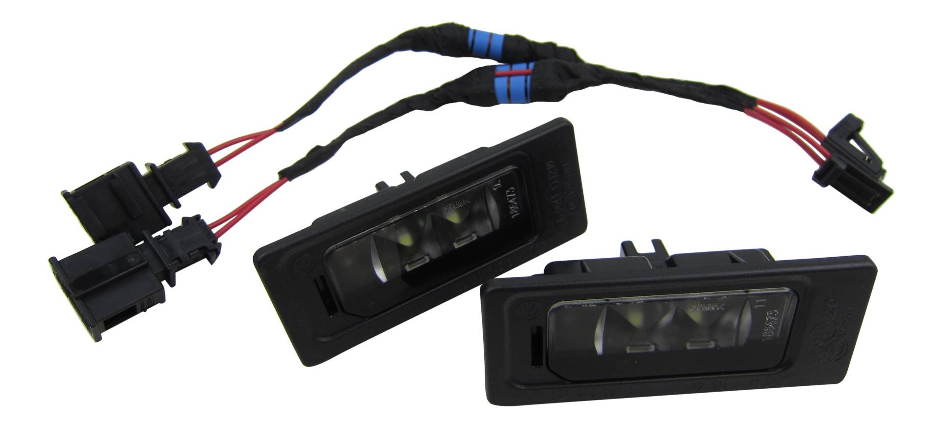 2x Original Skoda LED Kennzeichenbeleuchtung CanBus Anschluss Adapter Kabel #3AF 2x Original Skoda LED Kennzeichenbeleuchtung CanBus Anschluss Adapter Kabel #3AF von Volkswagen AG