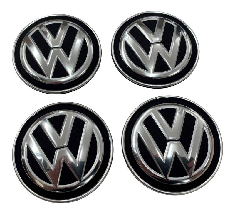 4x Original VW dynamische Nabendeckel Nabenkappe Deckel SPINNER für Alufelgen von Volkswagen AG