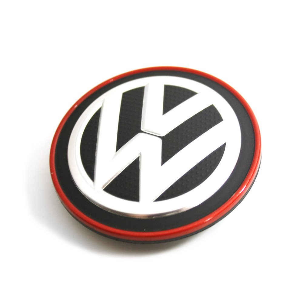 1 stück Nabendeckel chrom / rot VW Golf 7 VII Original Volkswagen von Volkswagen