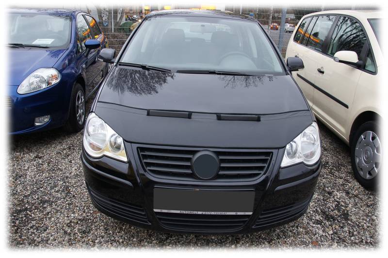 AB-00214 AUTO-BRA kompatibel mit VW Volkswagen Polo 9N3 Bj. 2005-2009 Haubenbra Steinschlagschutz Tuning Bonnet Bra von Auto-Bra