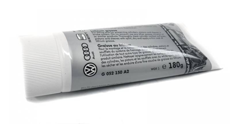 Lithium Schmierfett 180G Tube Original VW Audi Getriebefett Bremsaggregate G052150A2 von Volkswagen