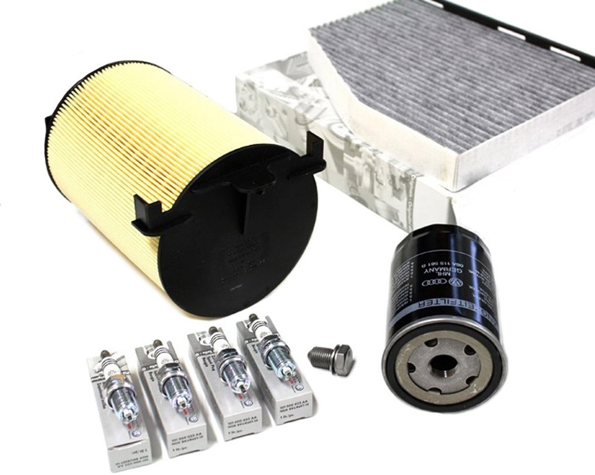 Original VW Audi Inspektionspaket Filter A3 8P Golf 5 6 Jetta Caddy Touran Passat 1.6L Motor BGU BSE BSF von Volkswagen