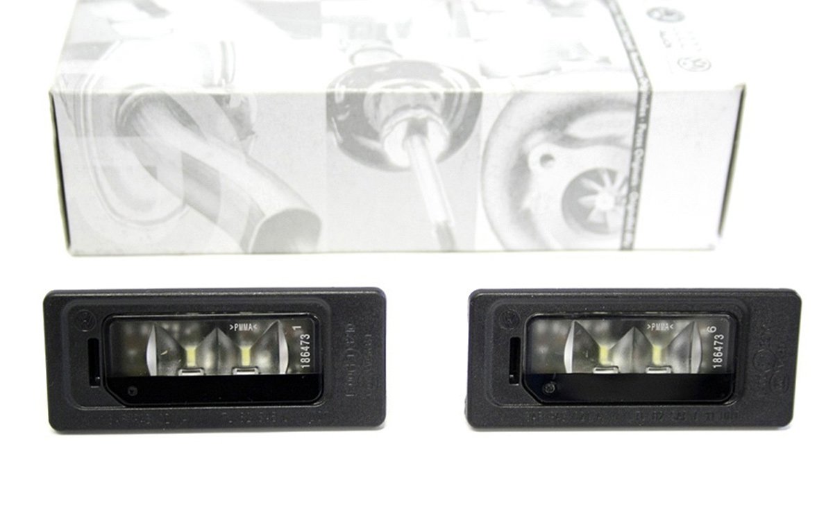 Original VW LED Kennzeichen Leuchten Golf 6 + Plus Passat Touareg Sharan Tiguan Kennzeichenbeleuchtung von Volkswagen