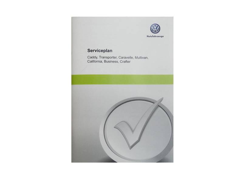 Volkswagen Original VW Serviceplan Serviceheft Scheckheft für Nutzfahrzeuge von Volkswagen